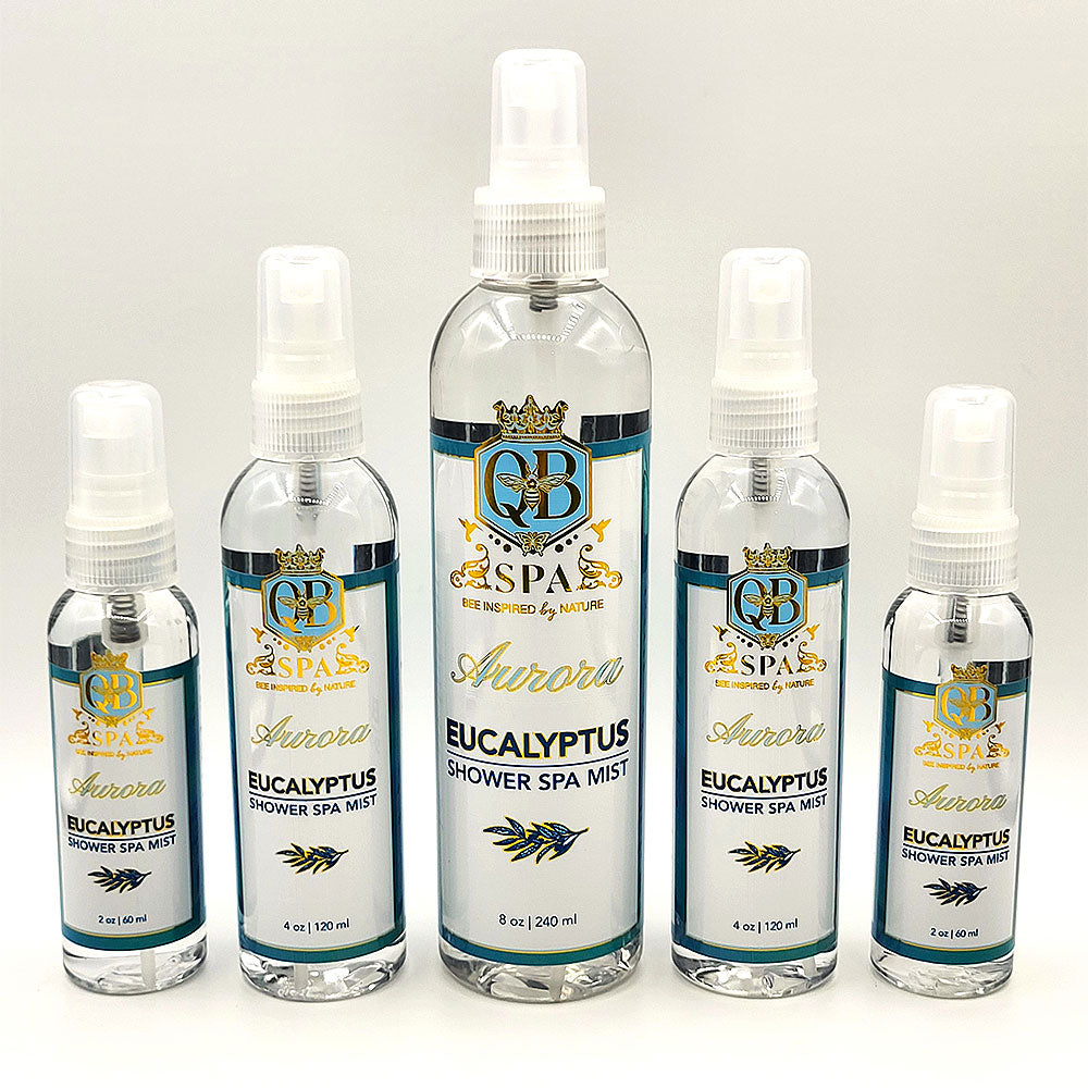 QB SPA - AURORA Eucalyptus Shower Spa Mist – Queen Bee Farms